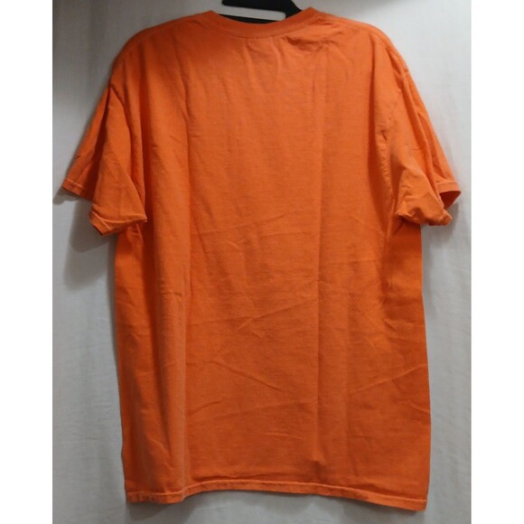 TYBEE ISLAND GEORGIA Original Orange Dyed T-Shirt Turtle Cotton Men's Large EUC - Picture 2 of 5